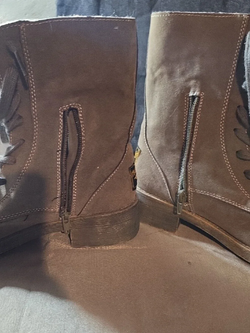 Rocket Dog Taupe Faux-Shearling Lined Boot